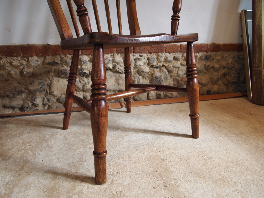 Chair wonderful Windsor kitchen chair Ash Elm Beech c1870 View VII