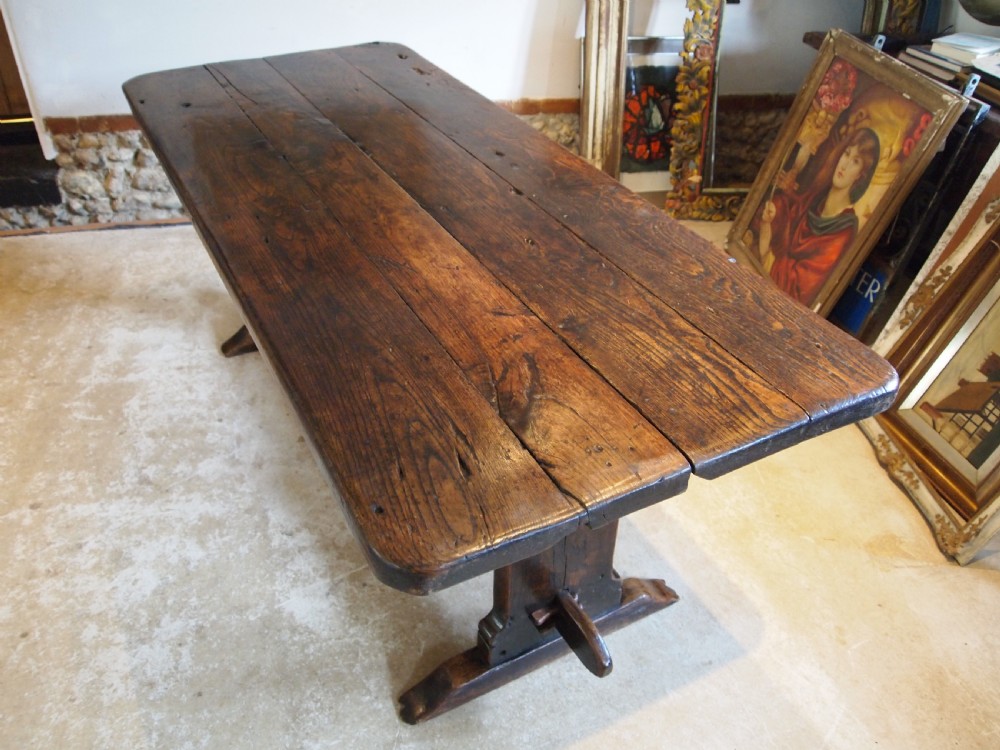 Table rare Queen Anne Oak refectory dining farmhouse c1700 View V