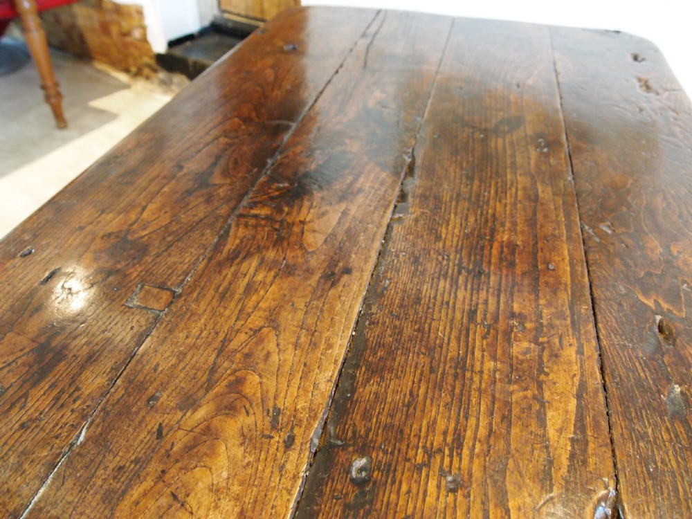 Table rare Queen Anne Oak refectory dining farmhouse c1700 View VI