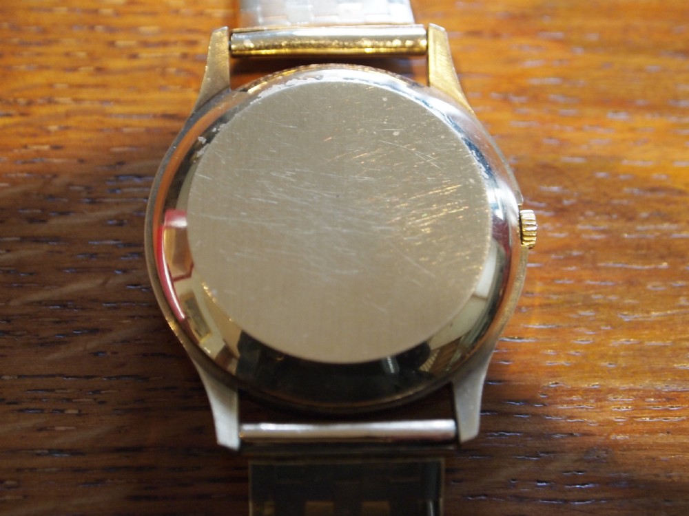 Watch Omega Geneve date solid 9ct Gold stunning rare bracelet c1960 View III
