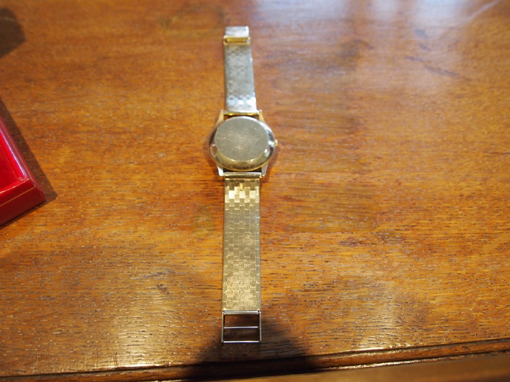 Watch Omega Geneve date solid 9ct Gold stunning rare bracelet c1960 View X