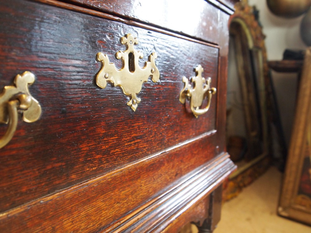 Dresser sideboard stunning George II Oak original brasses c1750 View VI