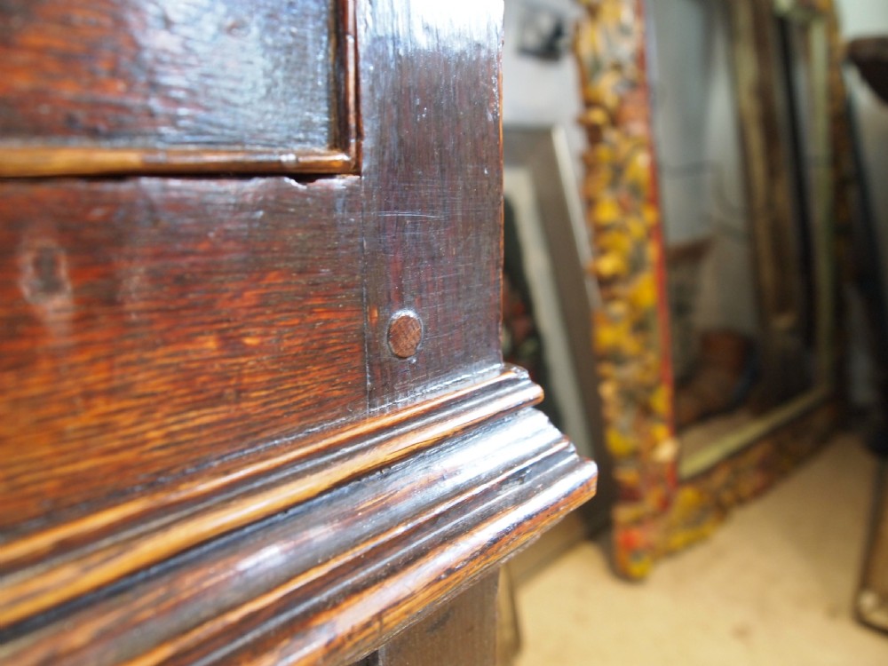 Dresser sideboard stunning George II Oak original brasses c1750 View XV