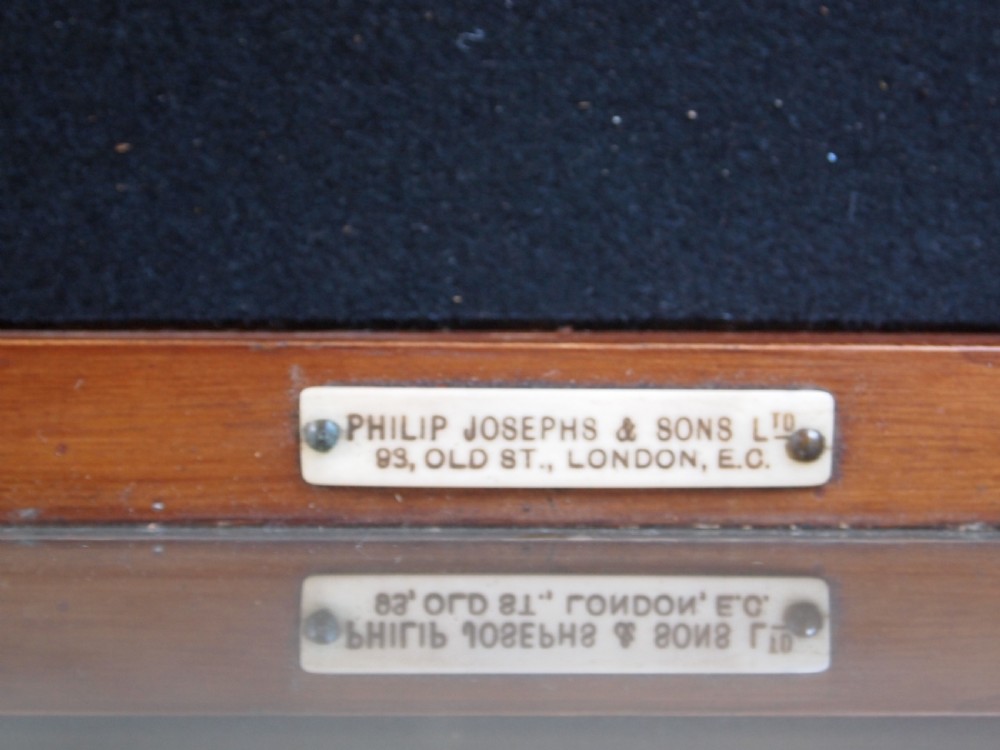 Cabinet display shop Victorian haberdashery Philip Joseph & Sons London c1890 View V