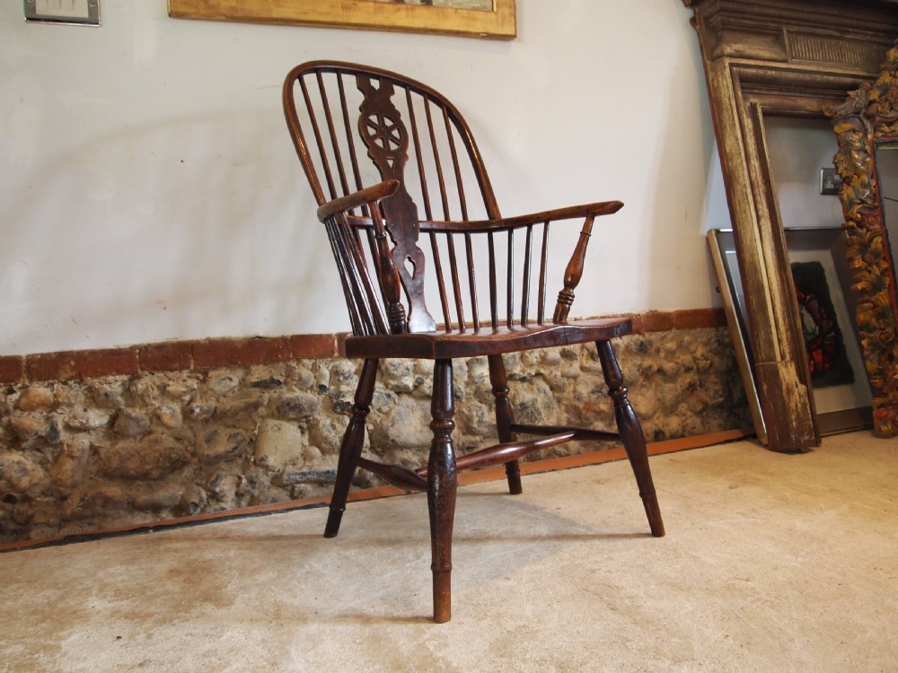Chair Victorian Windsor Ash Elm c1840 View V