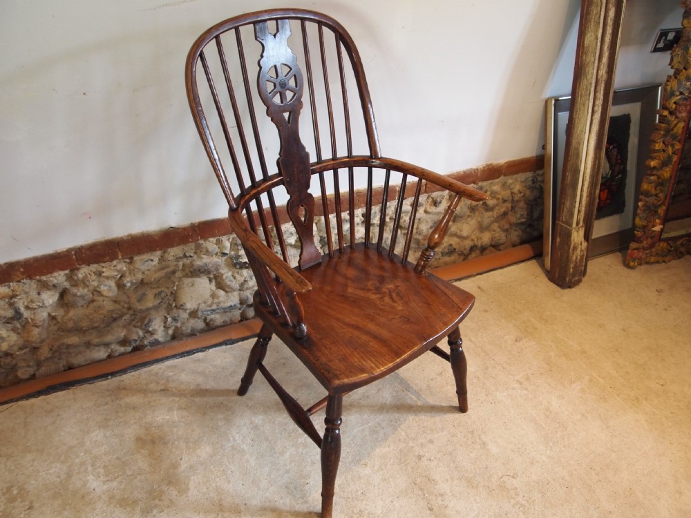 Chair Victorian Windsor Ash Elm c1840 View IX