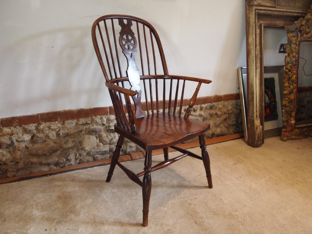 Chair Victorian Windsor Ash Elm c1840 View X