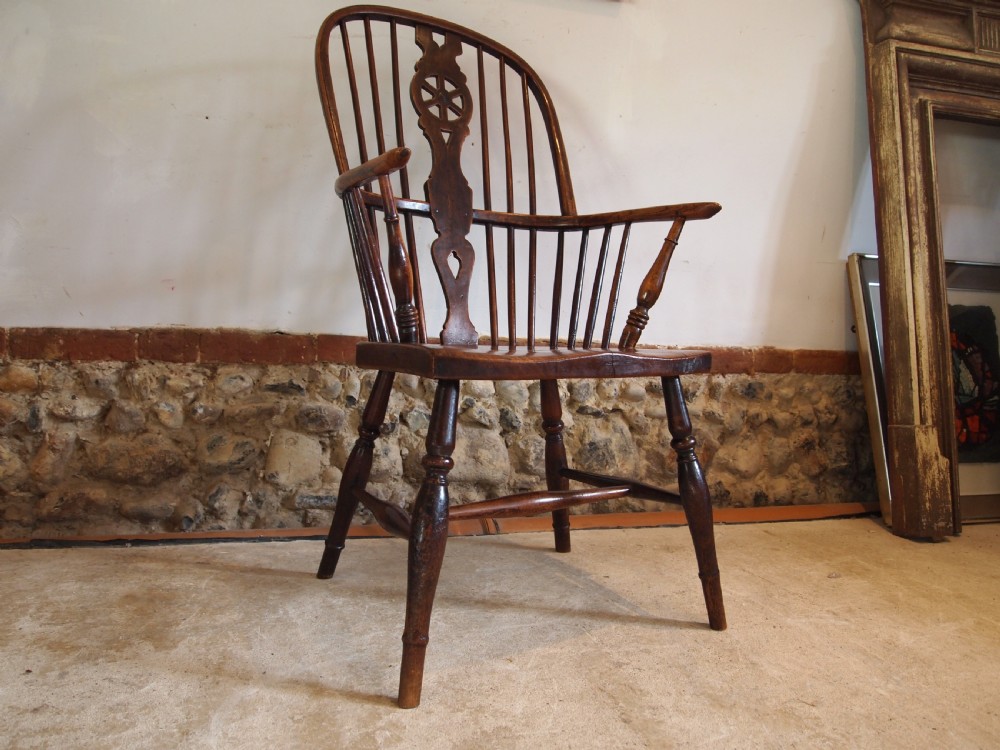 Chair Victorian Windsor Ash Elm c1840 View XI