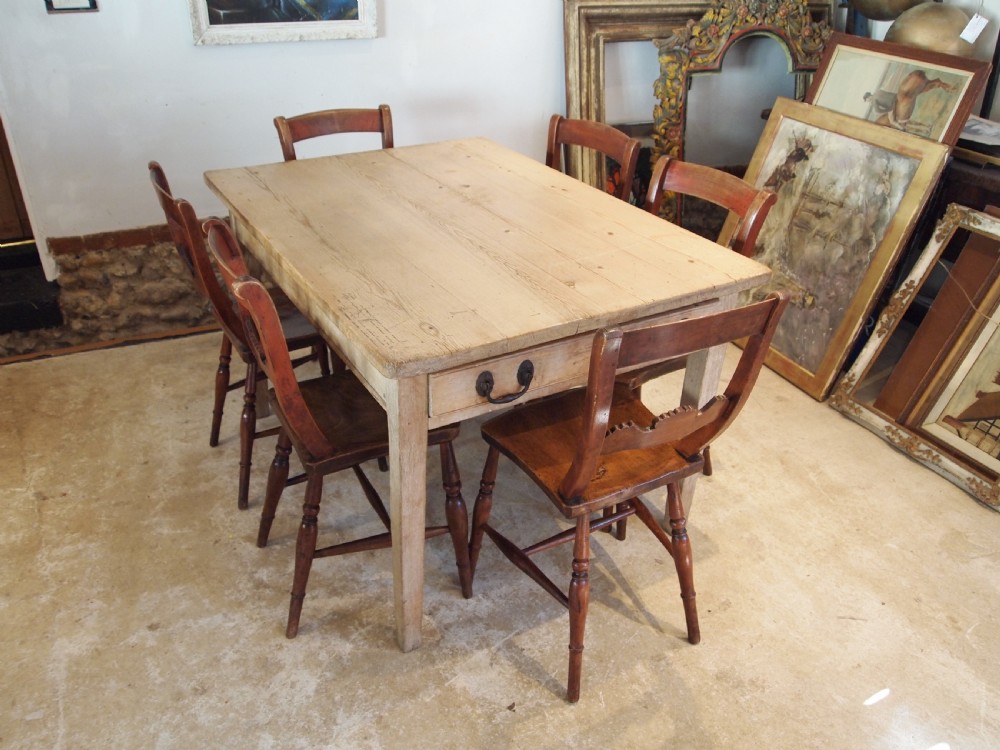 Table Victorian Oak and Pine refectory farmhouse dining c1880 View II