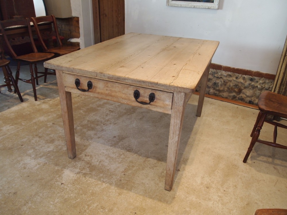 Table Victorian Oak and Pine refectory farmhouse dining c1880 View III