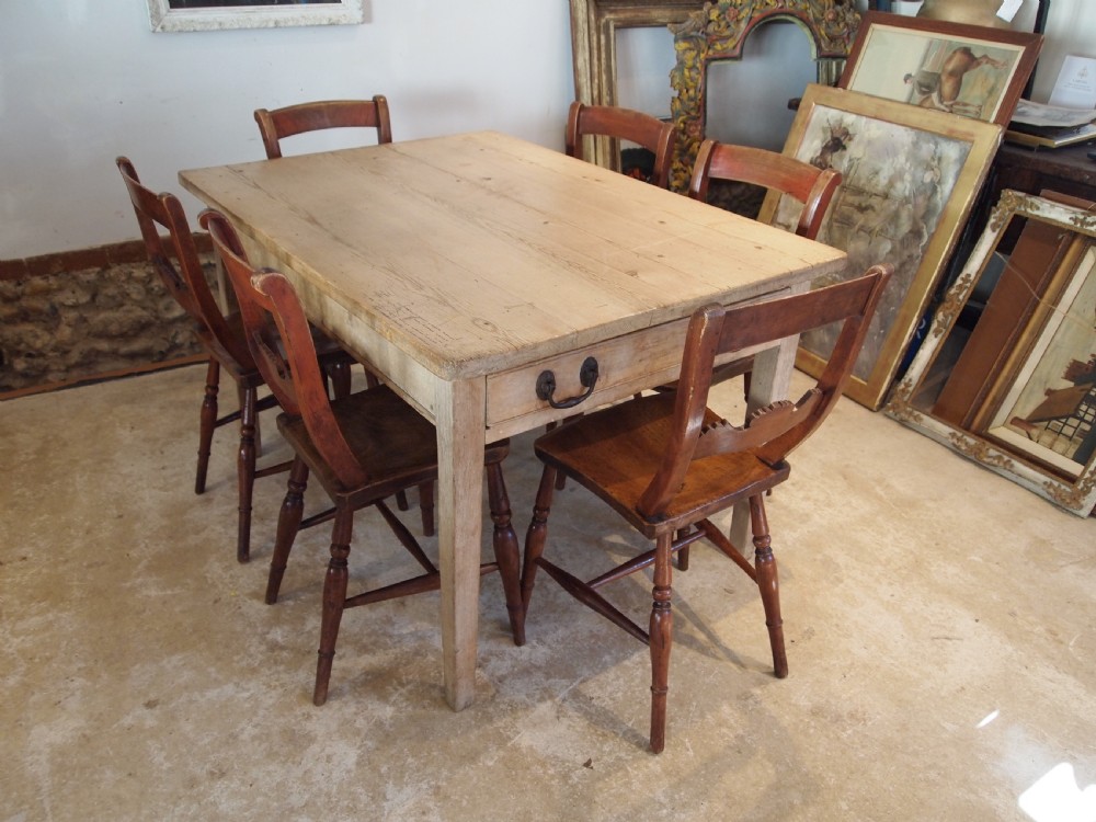 Table Victorian Oak and Pine refectory farmhouse dining c1880 View VII