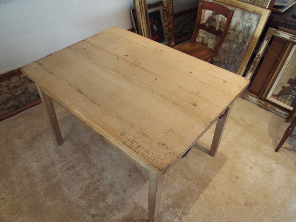 Table Victorian Oak and Pine refectory farmhouse dining c1880 View IX