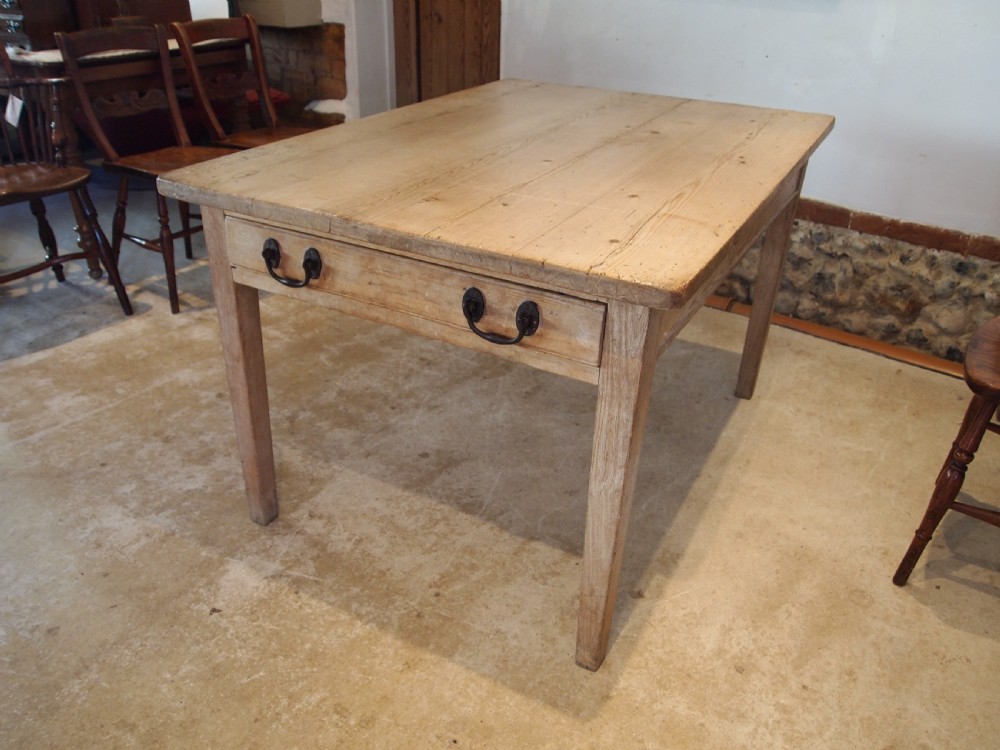 Table Victorian Oak and Pine refectory farmhouse dining c1880 View X