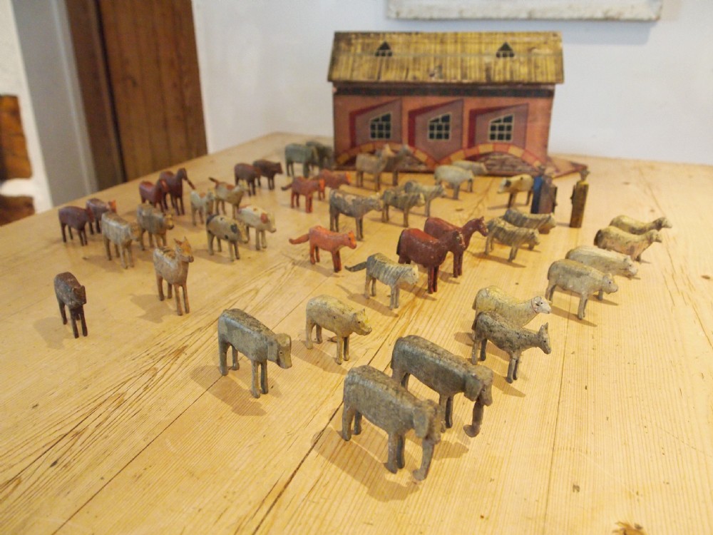 Folk art Noah's Ark Victorian c1890 View IX