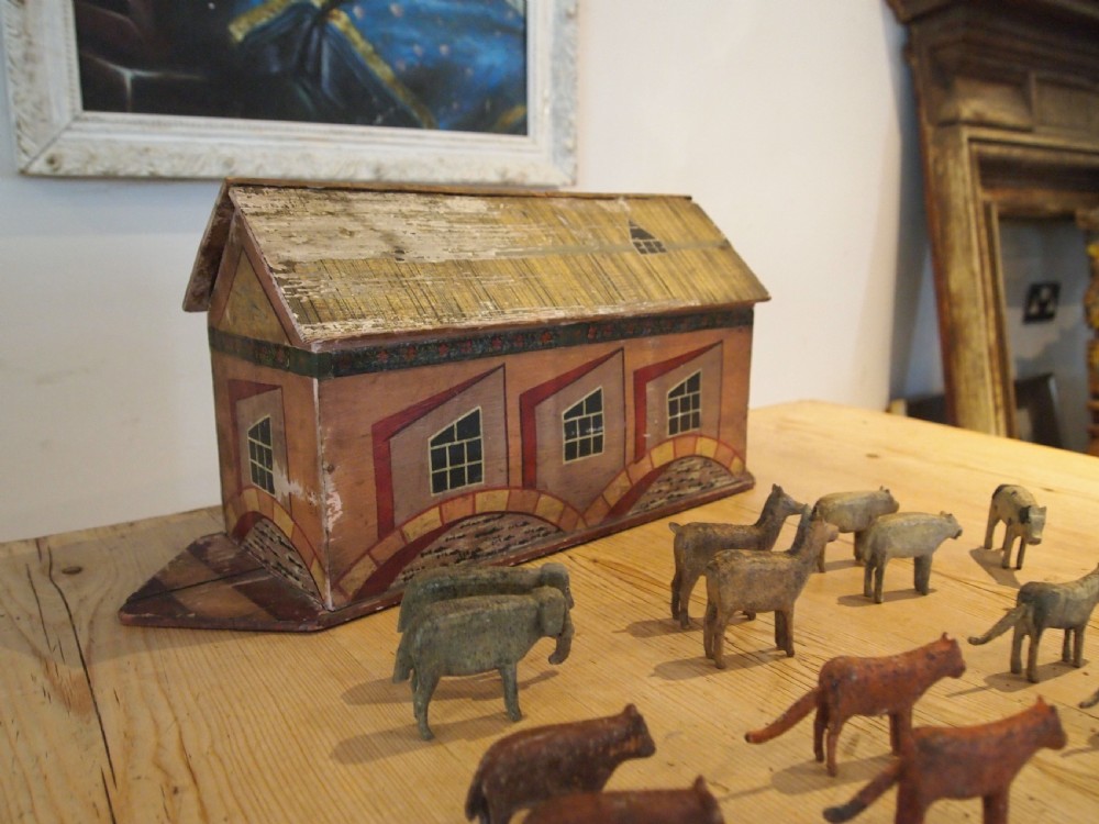 Folk art Noah's Ark Victorian c1890 View X
