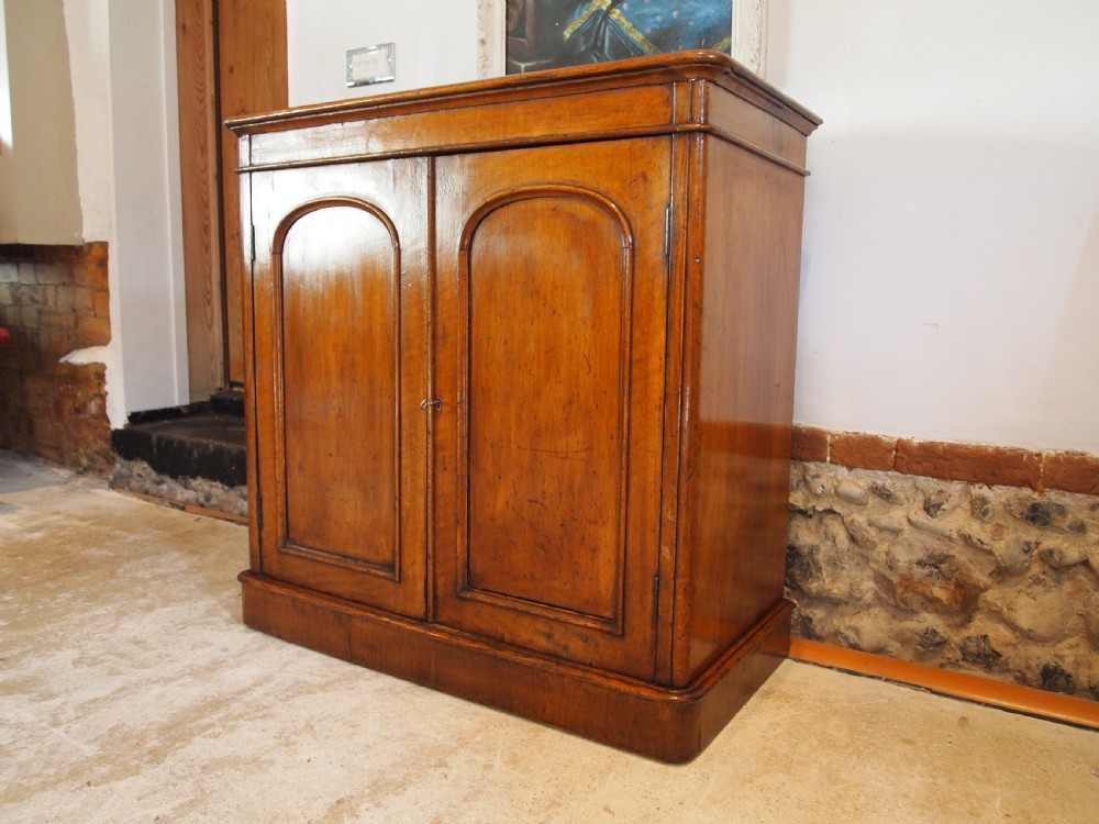 Cupboard rare rustic country house shoe linen Oak c1840 View V