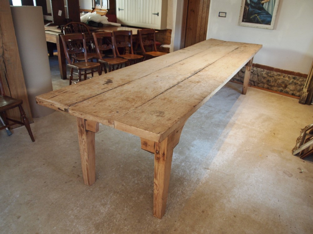 Table refectory rustic dining George III Sycamore kitchen c1790