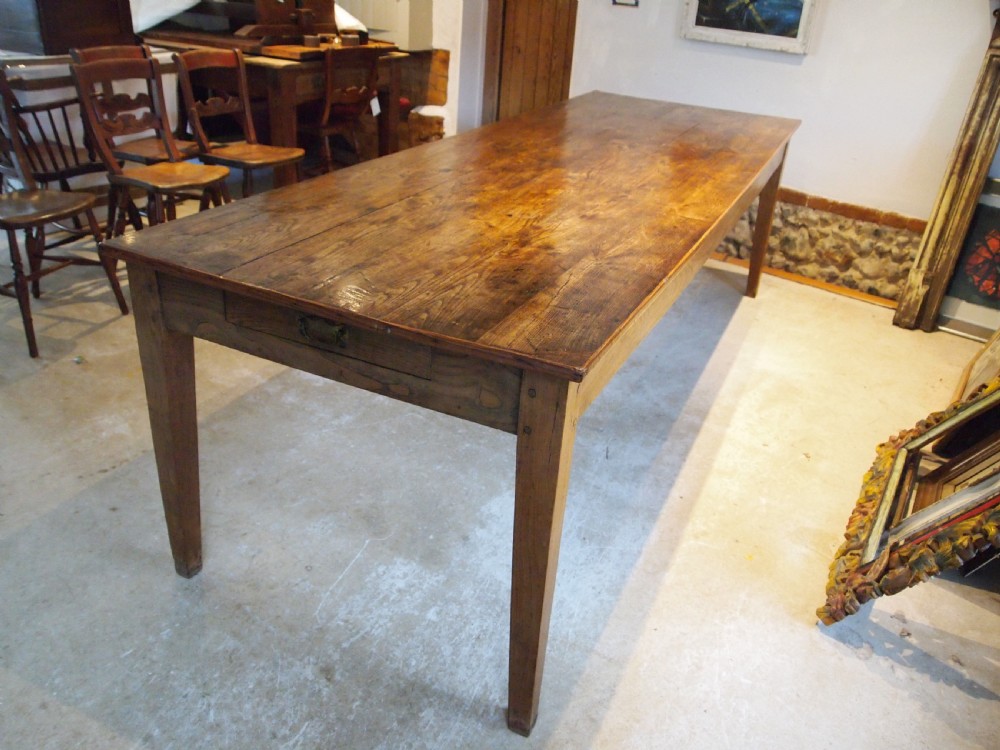 Table large stunning Elm refectory farmhouse dining Victorian c1870 View V