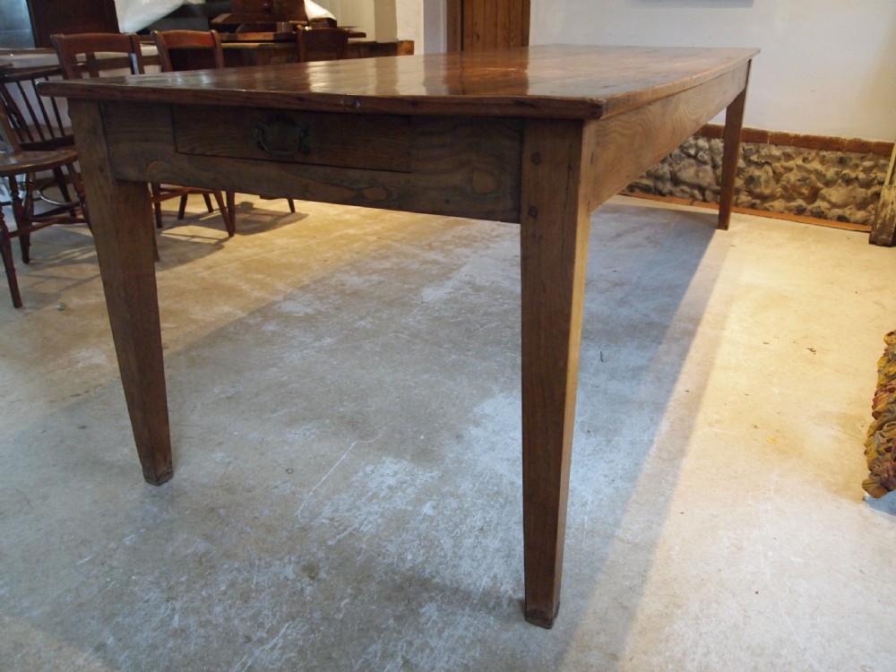 Table large stunning Elm refectory farmhouse dining Victorian c1870 View VI
