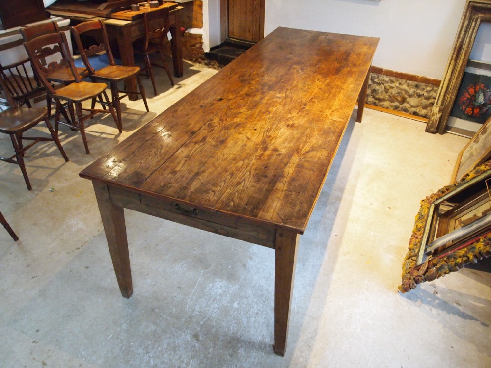 Table large stunning Elm refectory farmhouse dining Victorian c1870 View X