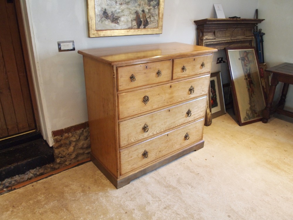 Chest of drawers Arts and Crafts Ash Victorian c1880