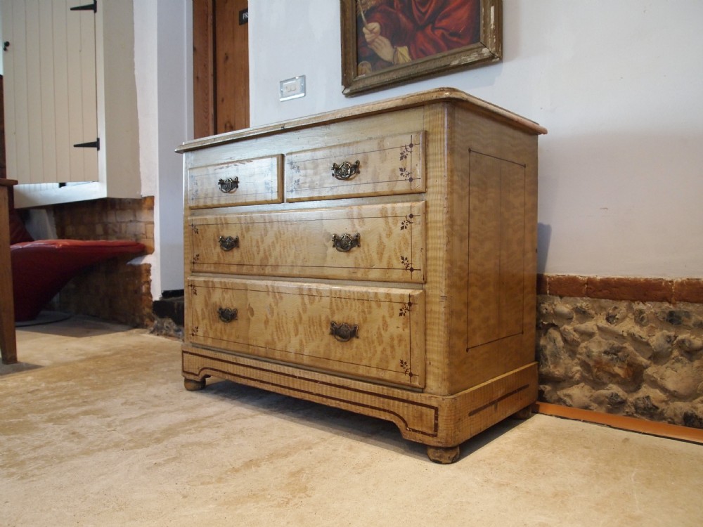 Chest of drawers Victorian Pine original paint c1870 View VIII