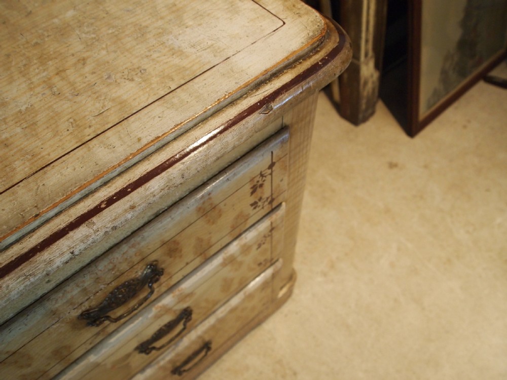 Chest of drawers Victorian Pine original paint c1870 View X