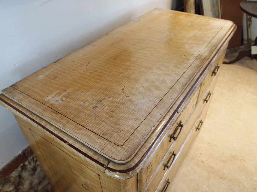 Chest of drawers Victorian Pine original paint c1870 View XII