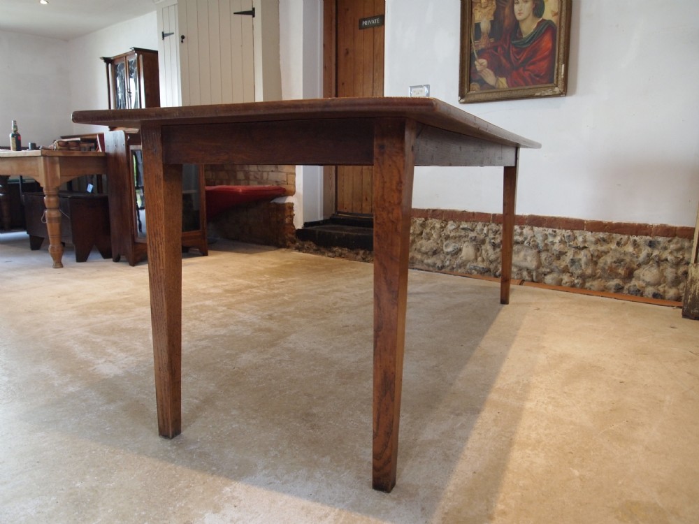 Table rare English Ash refectory farmhouse dining c1840 View II
