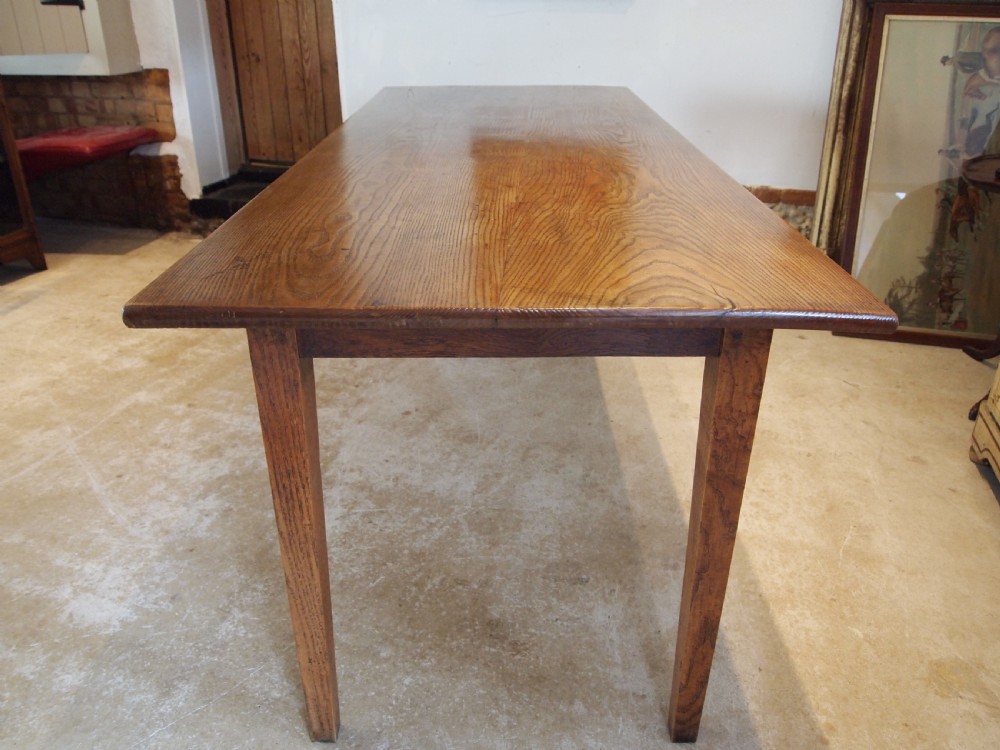 Table rare English Ash refectory farmhouse dining c1840 View VII