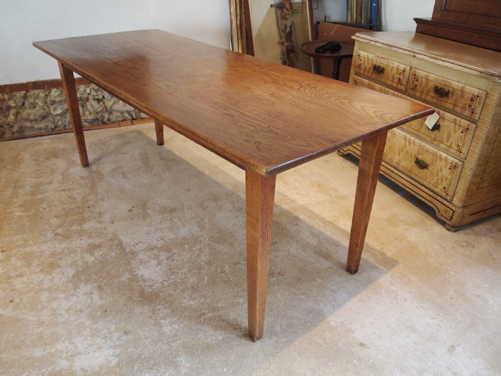 Table rare English Ash refectory farmhouse dining c1840 View VIII