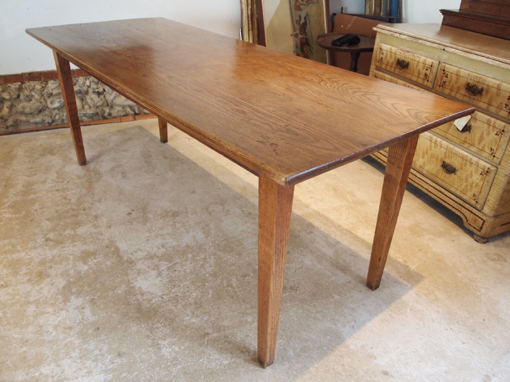 Table rare English Ash refectory farmhouse dining c1840 View IX