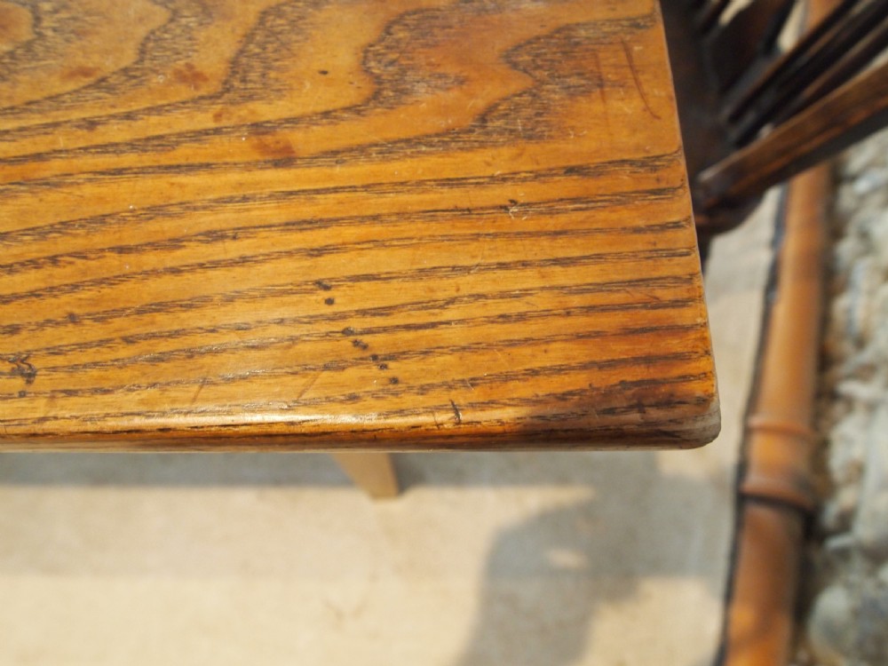 Table rare English Ash refectory farmhouse dining c1840 View XI