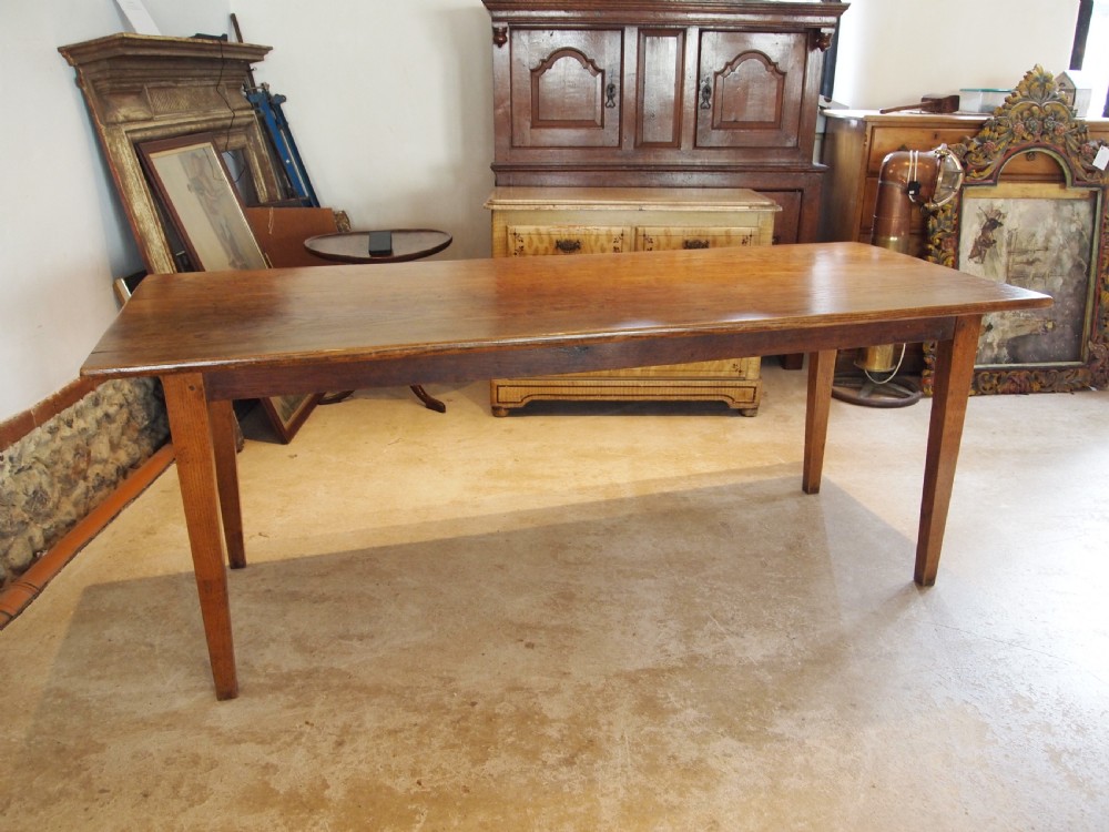 Table rare English Ash refectory farmhouse dining c1840 View XII