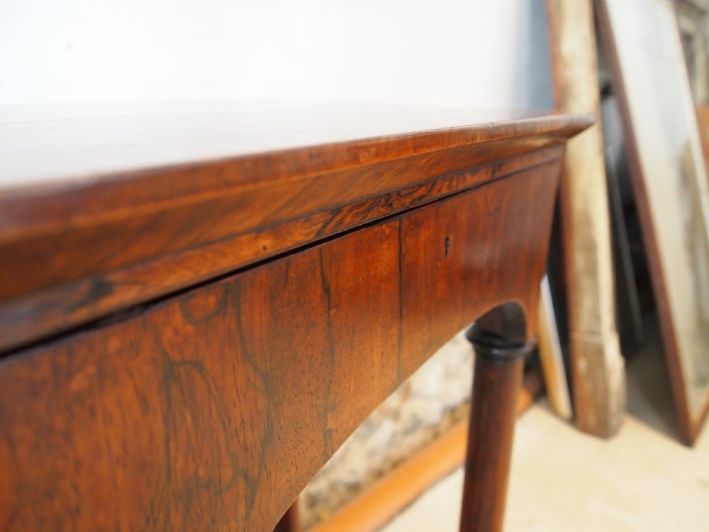 Table fine Rosewood lamp hall work side c1840 View VI
