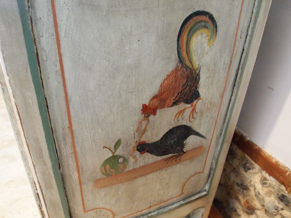 Cupboard dresser rare French Chestnut original paint c1780 View VII
