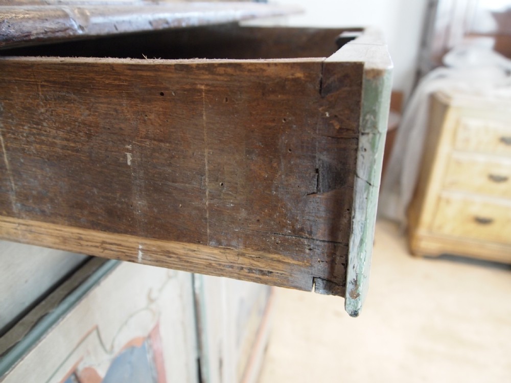 Cupboard dresser rare French Chestnut original paint c1780 View VIII