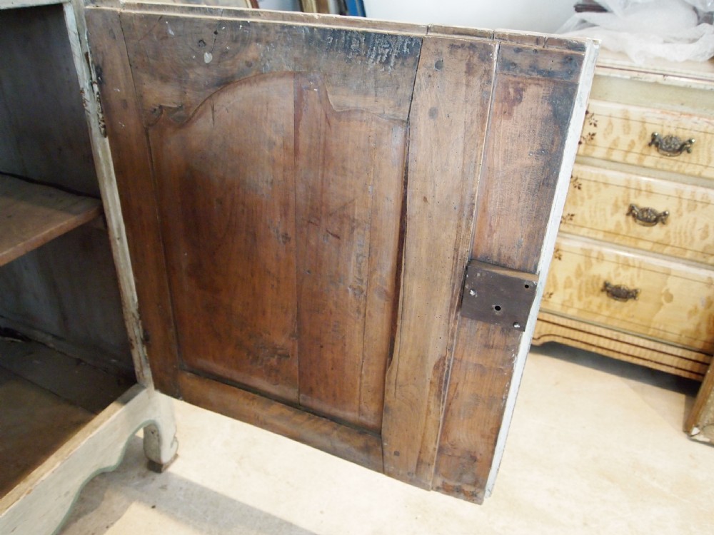Cupboard dresser rare French Chestnut original paint c1780 View IX