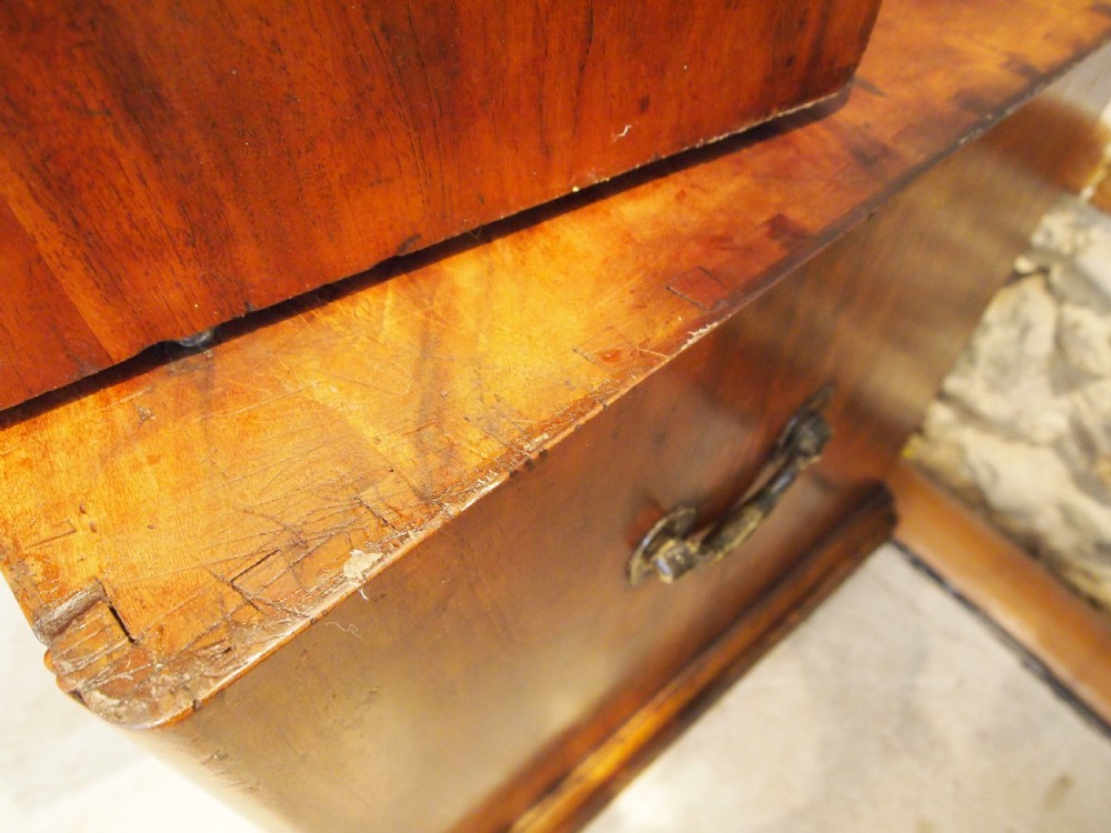 Chest of drawers stunning Victorian Military campaign Camphor c1860 View VIII
