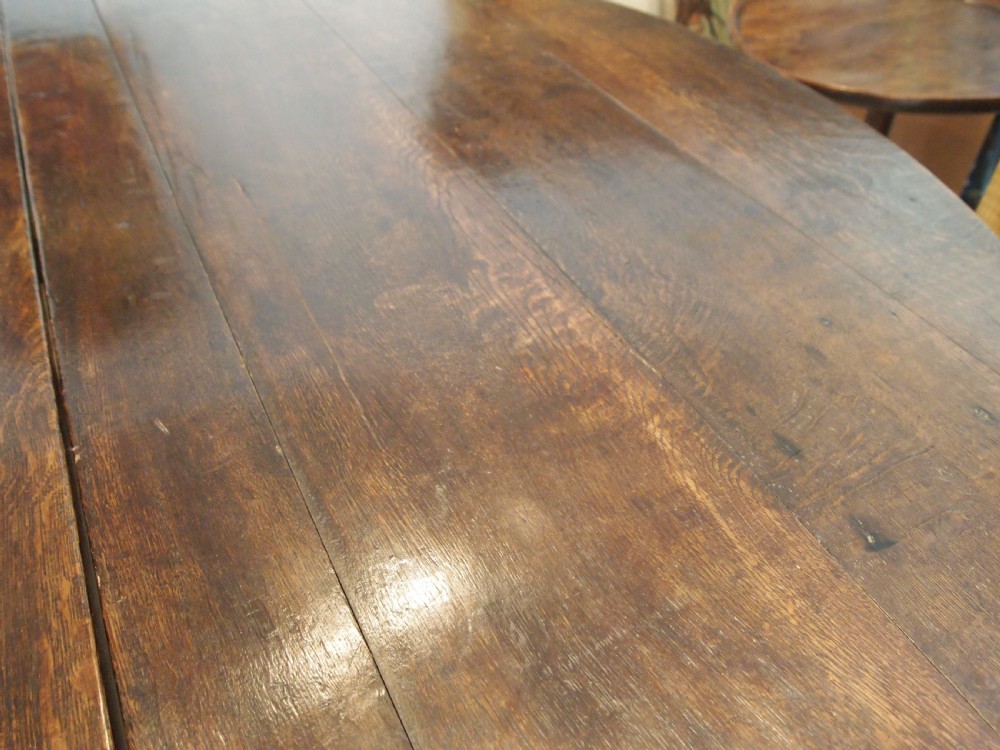 Table large Oak gateleg 18th century and later seats 8 c1700 View VI