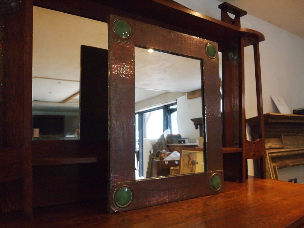 Mirror rare large Liberty and Co Copper William Hair Haseler c1900