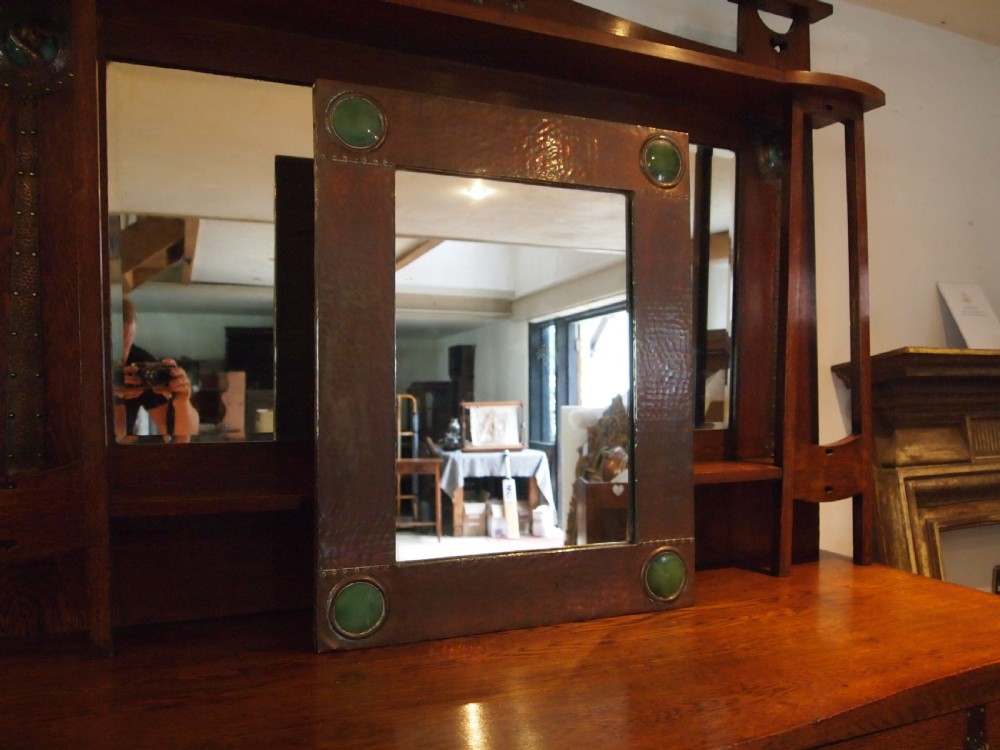 Mirror rare large Liberty and Co Copper William Hair Haseler c1900 View III