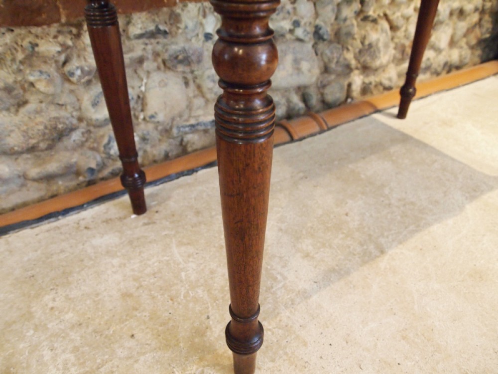 Table side hall console Lowboy George III Mahogany c1800 View V