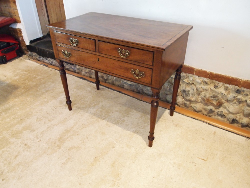 Table side hall console Lowboy George III Mahogany c1800 View VII