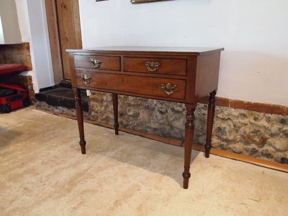 Table side hall console Lowboy George III Mahogany c1800 View VIII