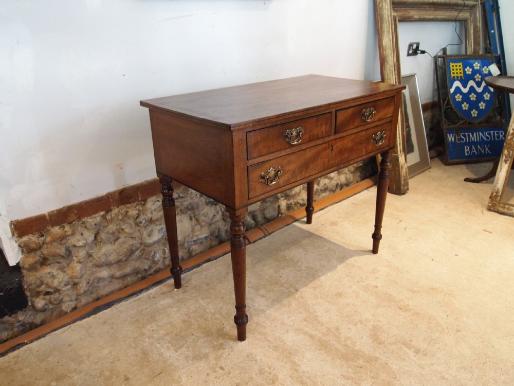 Table side hall console Lowboy George III Mahogany c1800 View IX
