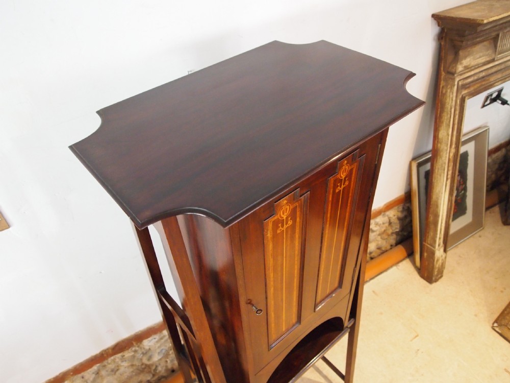 Cabinet Arts and Crafts Walnut Art Nouveau Shapland and Petter c1900 View II