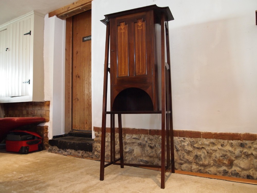 Cabinet Arts and Crafts Walnut Art Nouveau Shapland and Petter c1900 View X