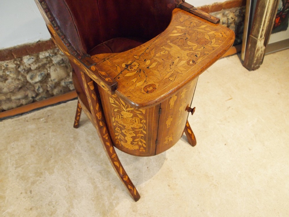 Chair very rare Dutch Childs high chair c1800 View II