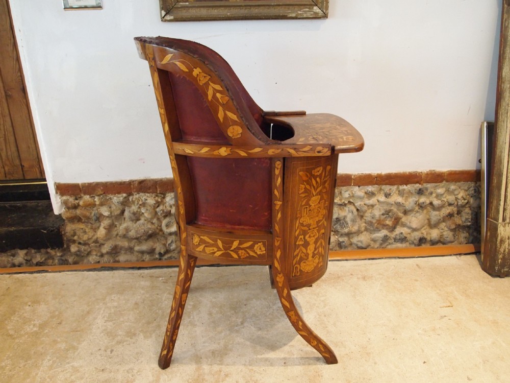 Chair very rare Dutch Childs high chair c1800 View IV